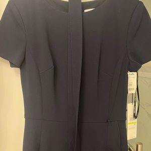 NWT Calvin Klein Navy Blue Dress